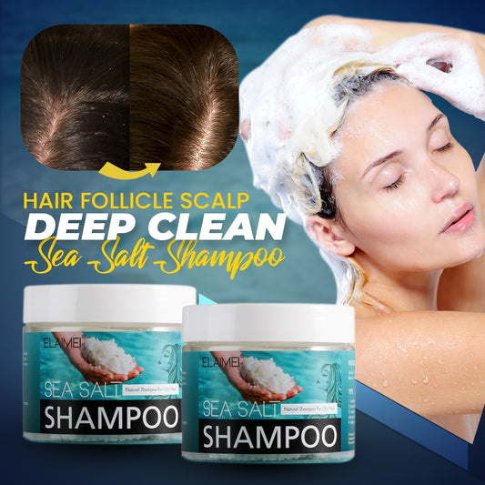 Hair Follicle Scalp Deep Clean Sea Salt Shampoo