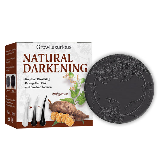 GrowLuxurious Natural Darkening Shampoo Bar